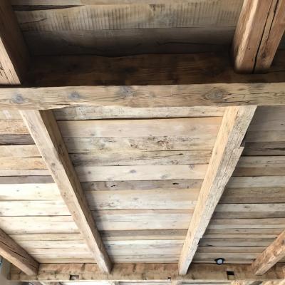 Plancher de ferme vieux bois sapin ancien